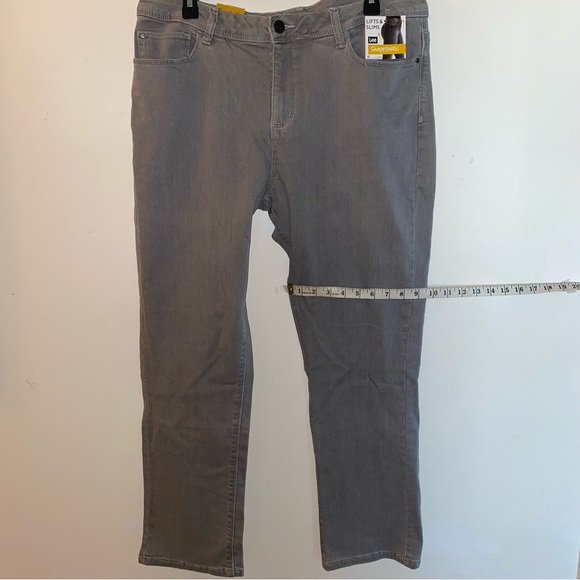 NWT Lee Womens Gray Shapetastic Just Below the Waist Denim Jeans (Size: 18M) - Picture 11 of 13